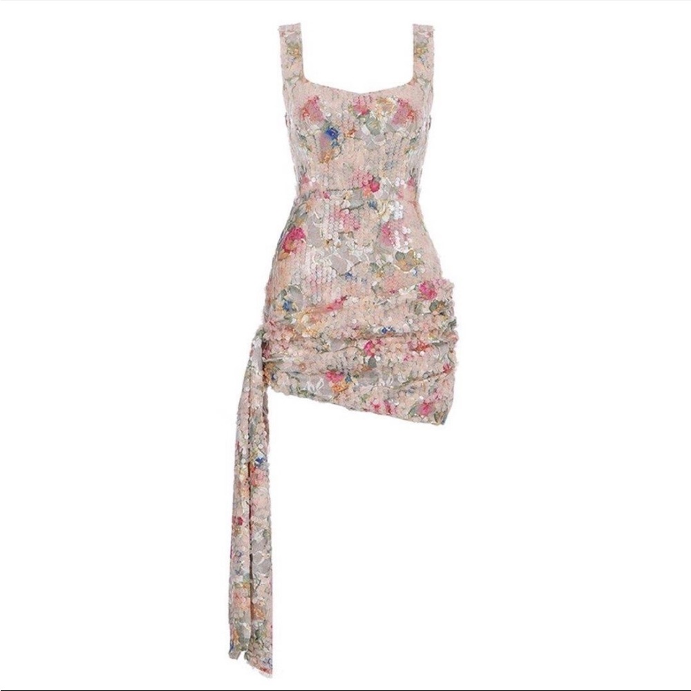 Floral Sequin Dress
